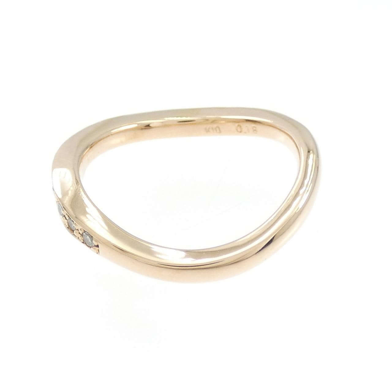 K10PG ダイヤモンド リング 0.18CT