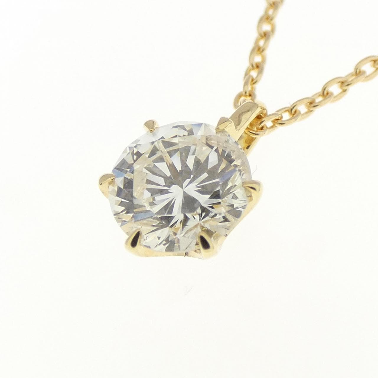 【リメイク】K18YG ダイヤモンド ネックレス 0.611CT I I1 Good