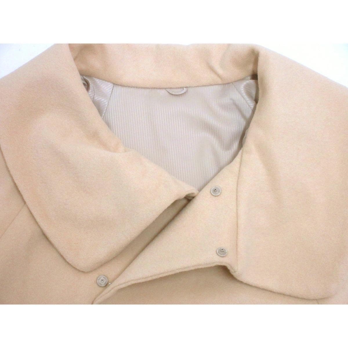 【新品】お洒落コート　アンゴラ混ロールカラーコート