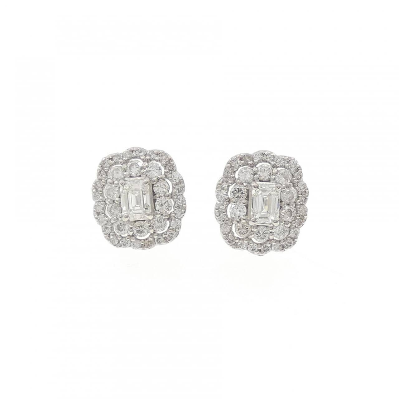 PT950/PT900 ダイヤモンド ピアス 1.02CT