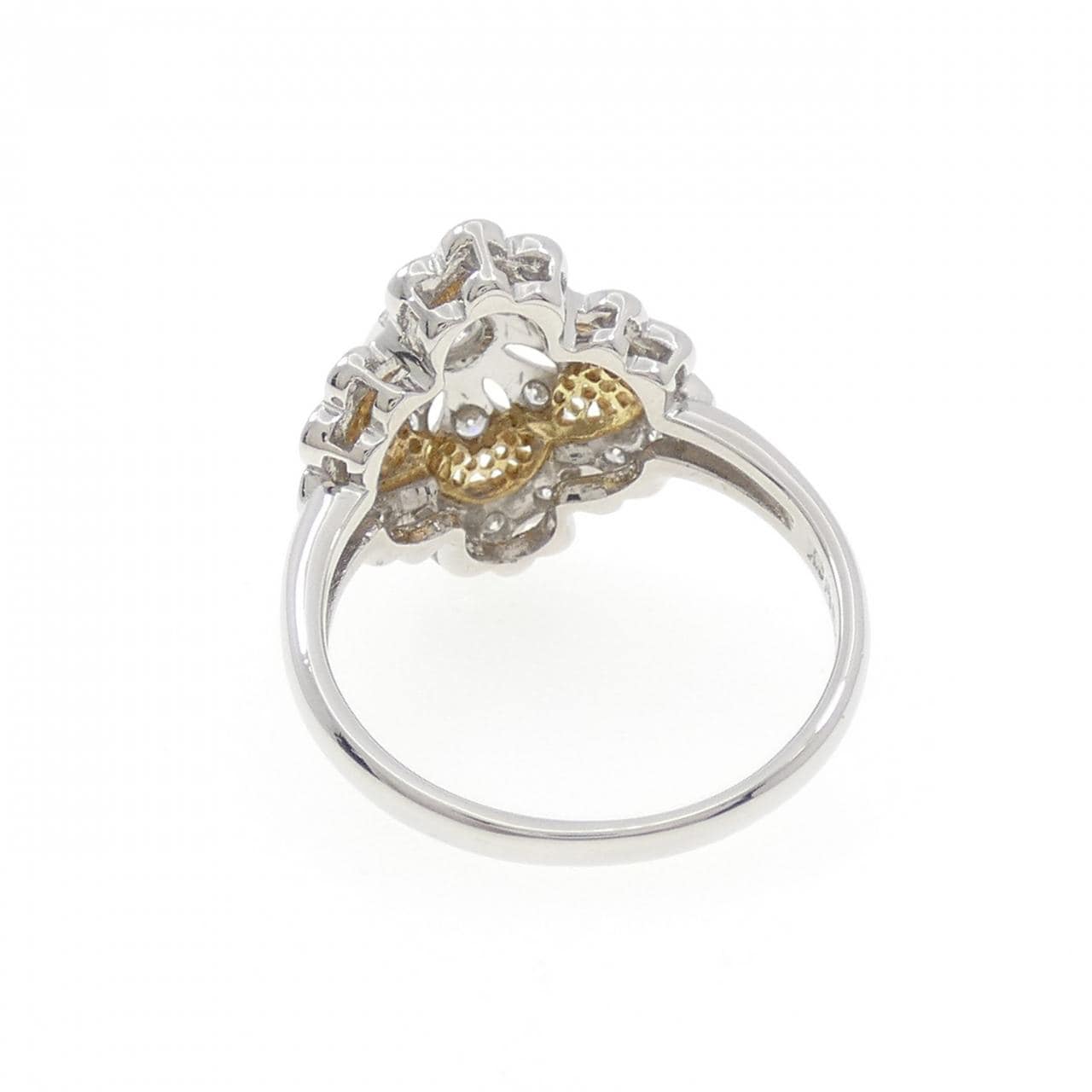 PT900/K18YG ダイヤモンド リング 0.42CT