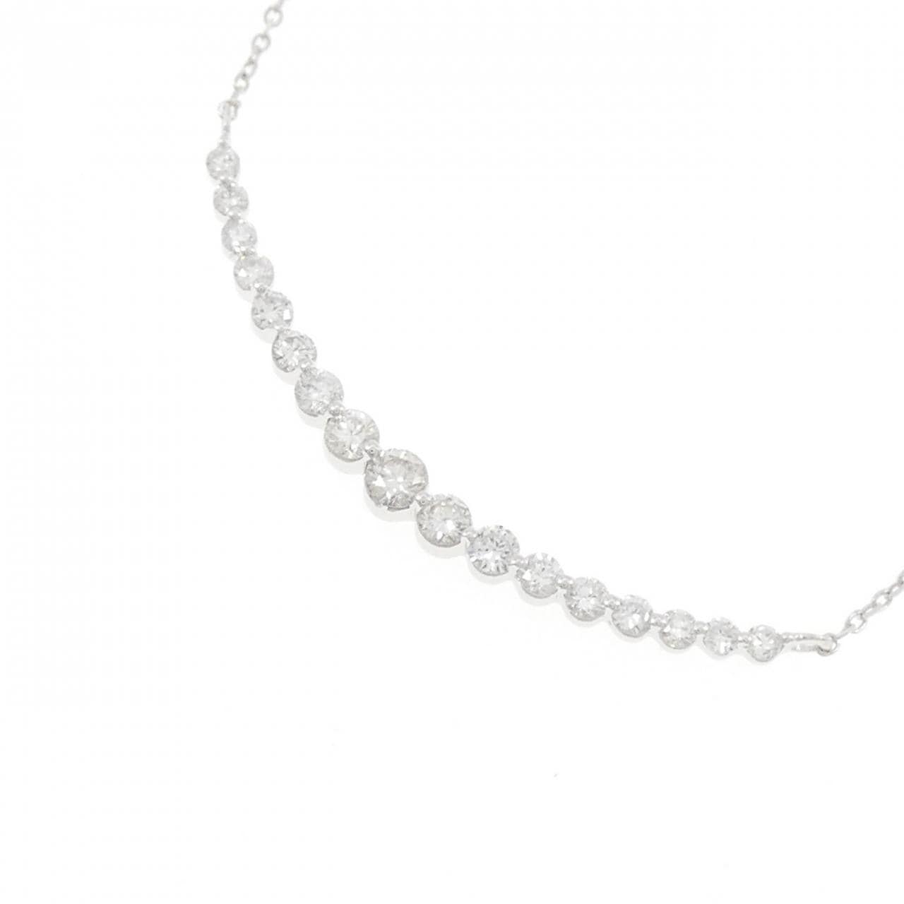 K18WG ダイヤモンド ネックレス 0.50CT