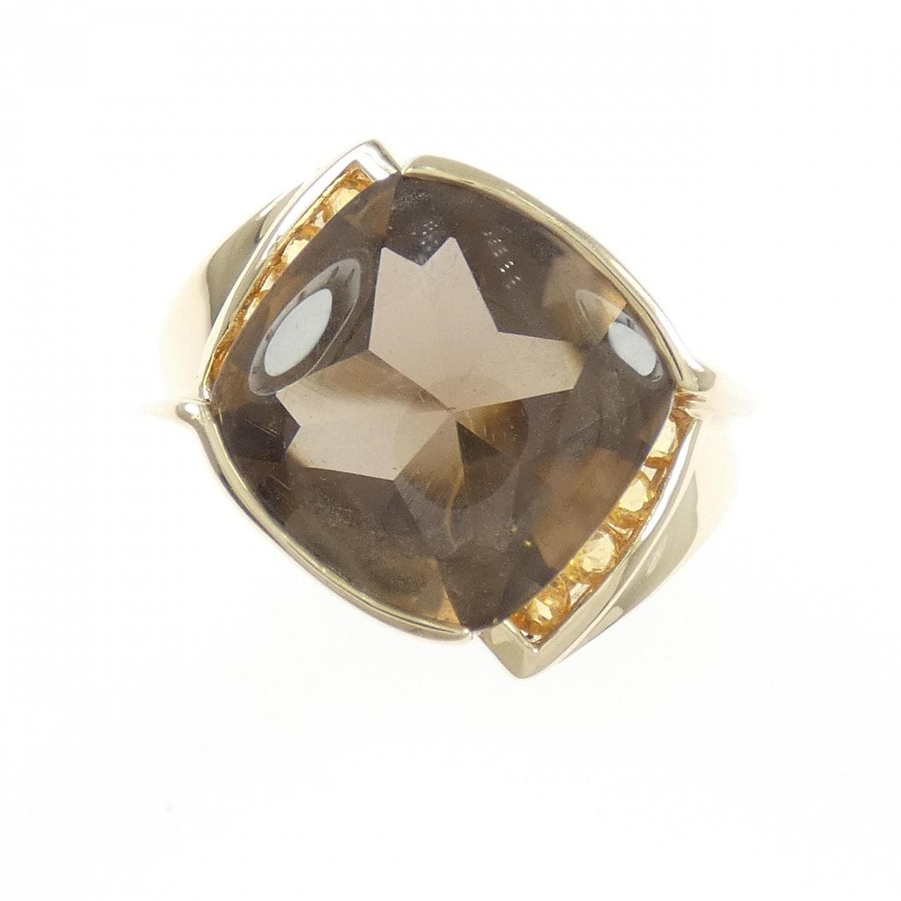 10KYG スモーキークオーツ リング