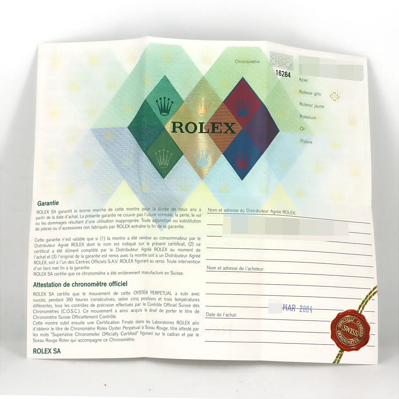 ロレックス サンダーバード 16264･3 SSxWG 自動巻 F番