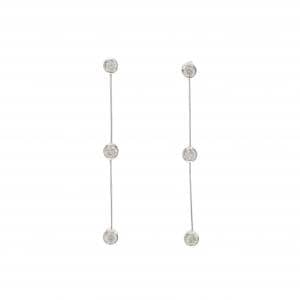 K18WG ダイヤモンド ピアス 0.24CT
