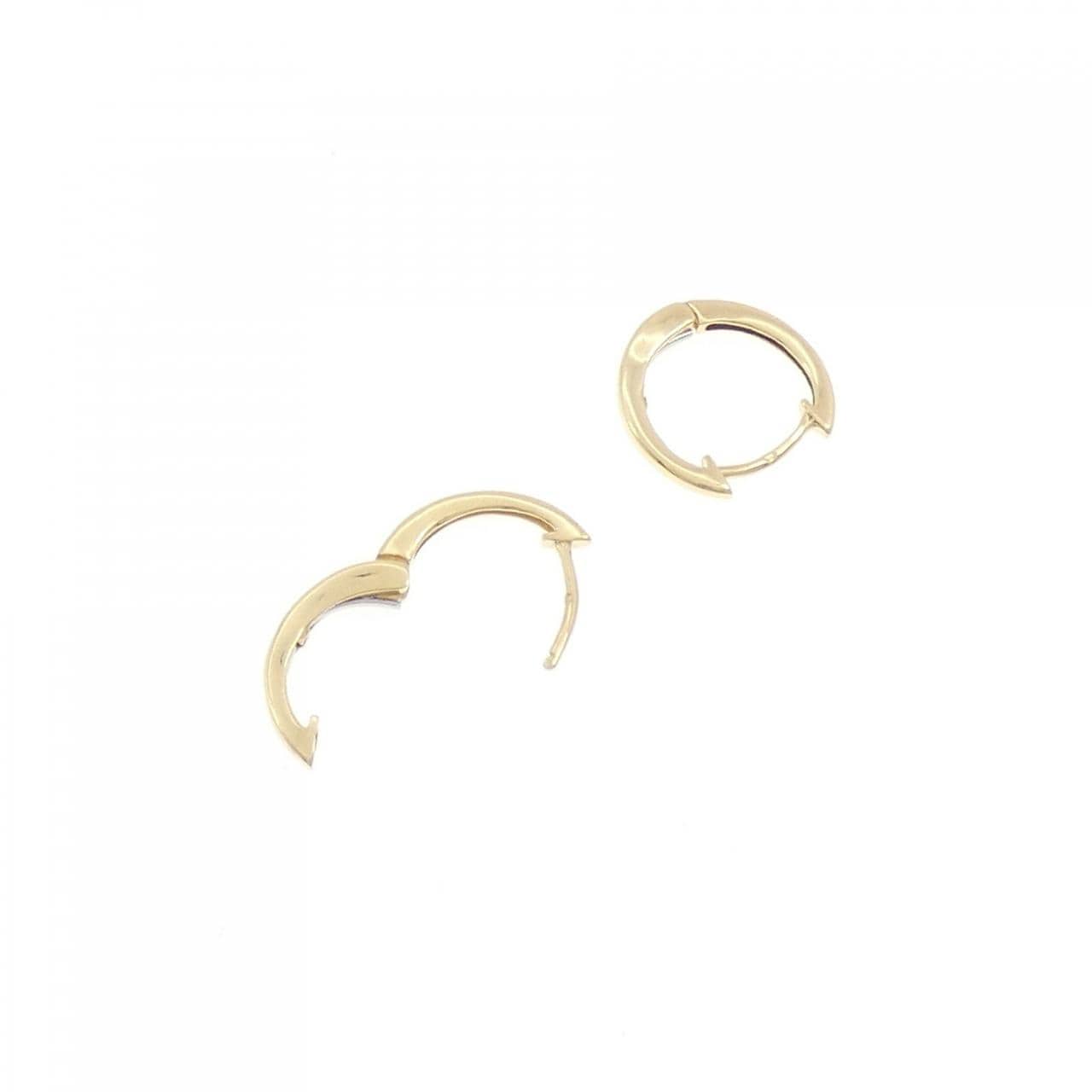 K18YG フープ ピアス