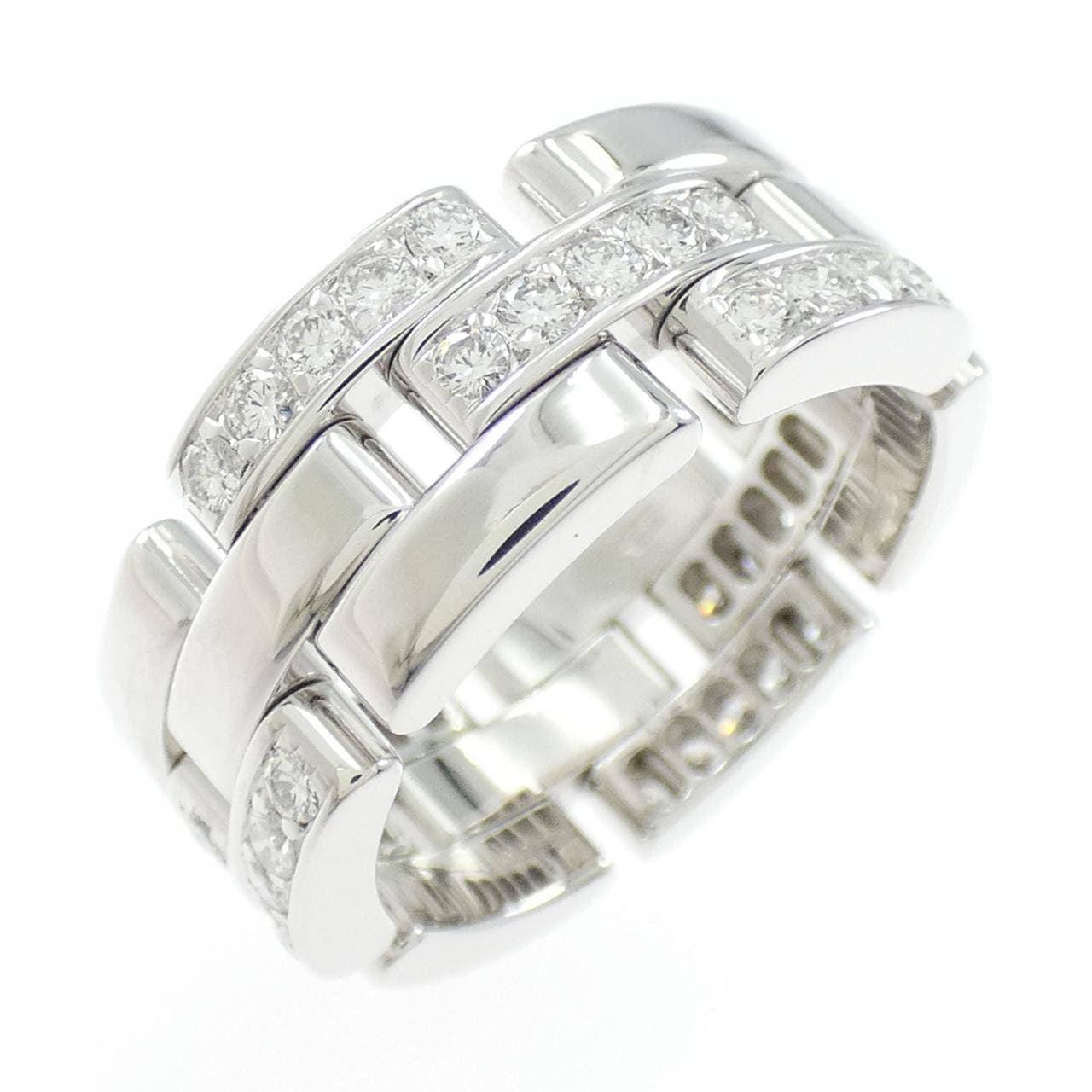 Cartier Maillon panthère half 钻石戒指