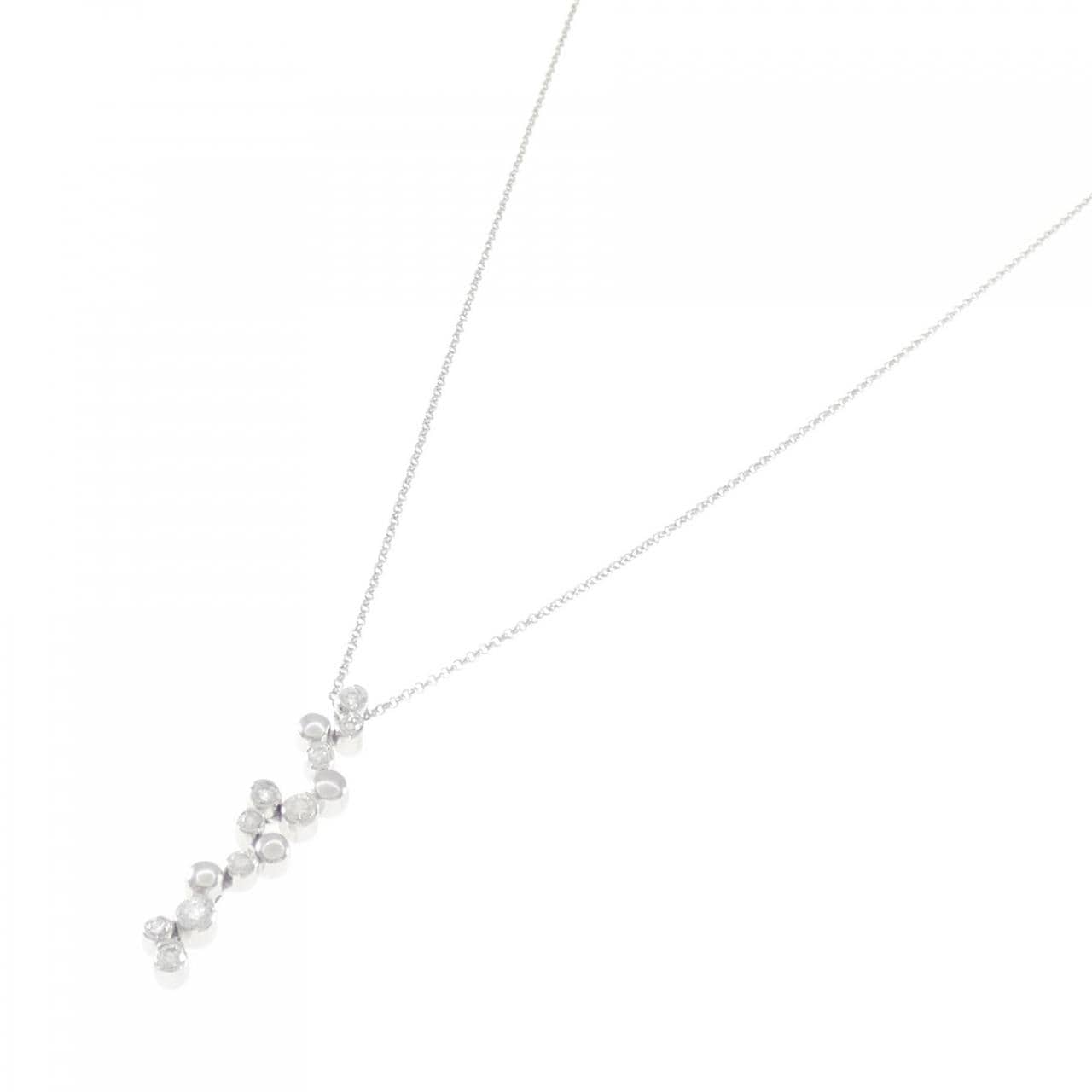 K18WG ダイヤモンド ネックレス 0.30CT