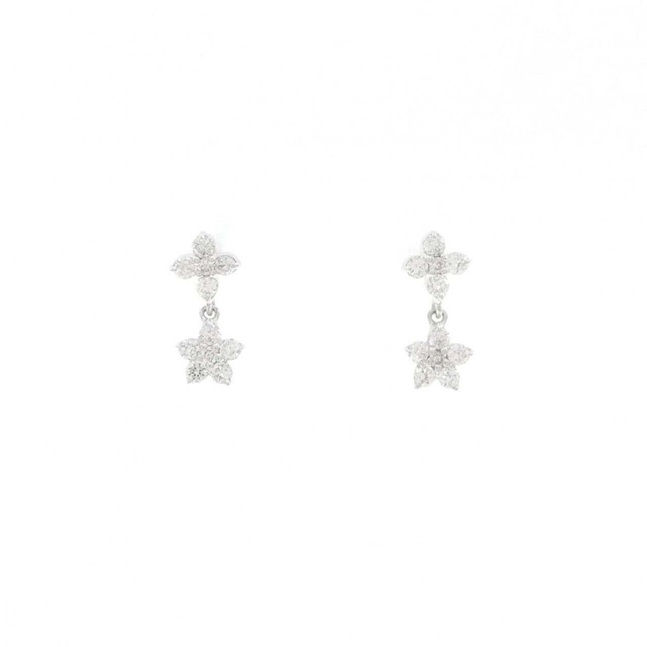 ポンテヴェキオ ダイヤモンド ピアス 0.18CT