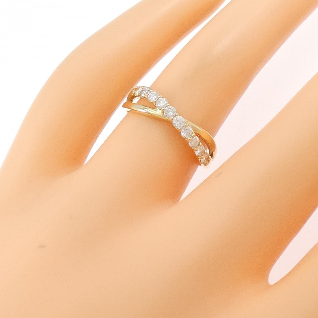 【リメイク】K18YG ダイヤモンド リング 0.30CT