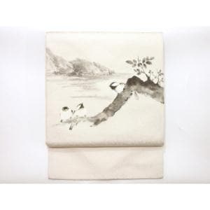 名古屋帯　染帯　友禅加工　長尺