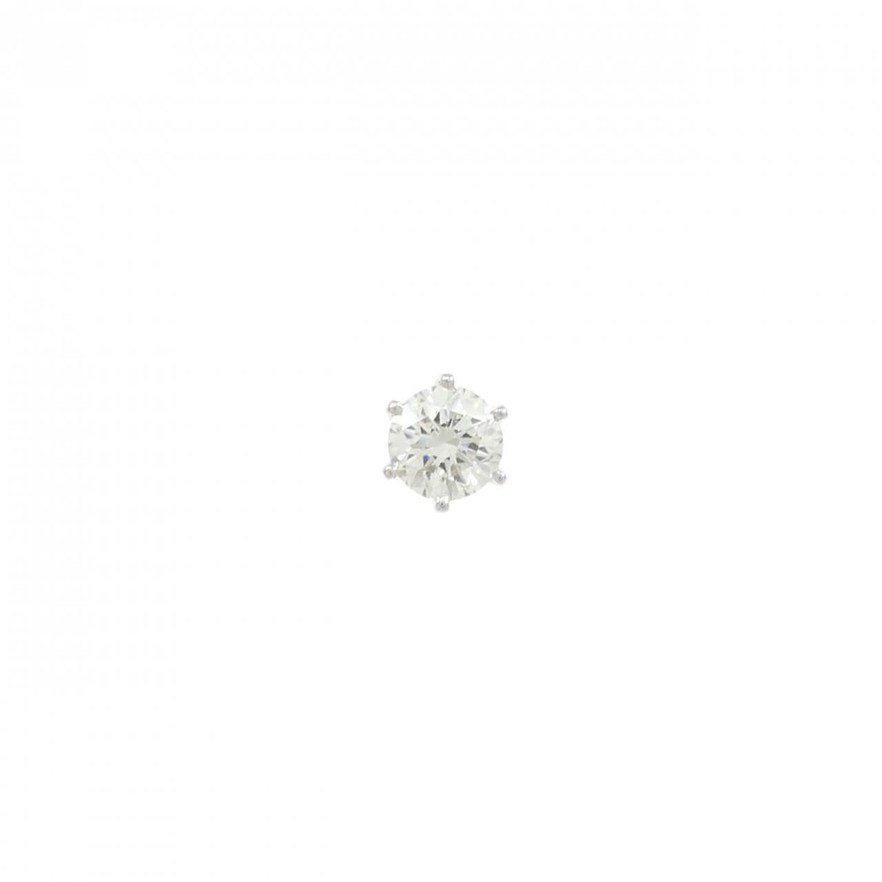 PT900 ダイヤモンド ピアス 0.595CT K VS2 Good 片耳