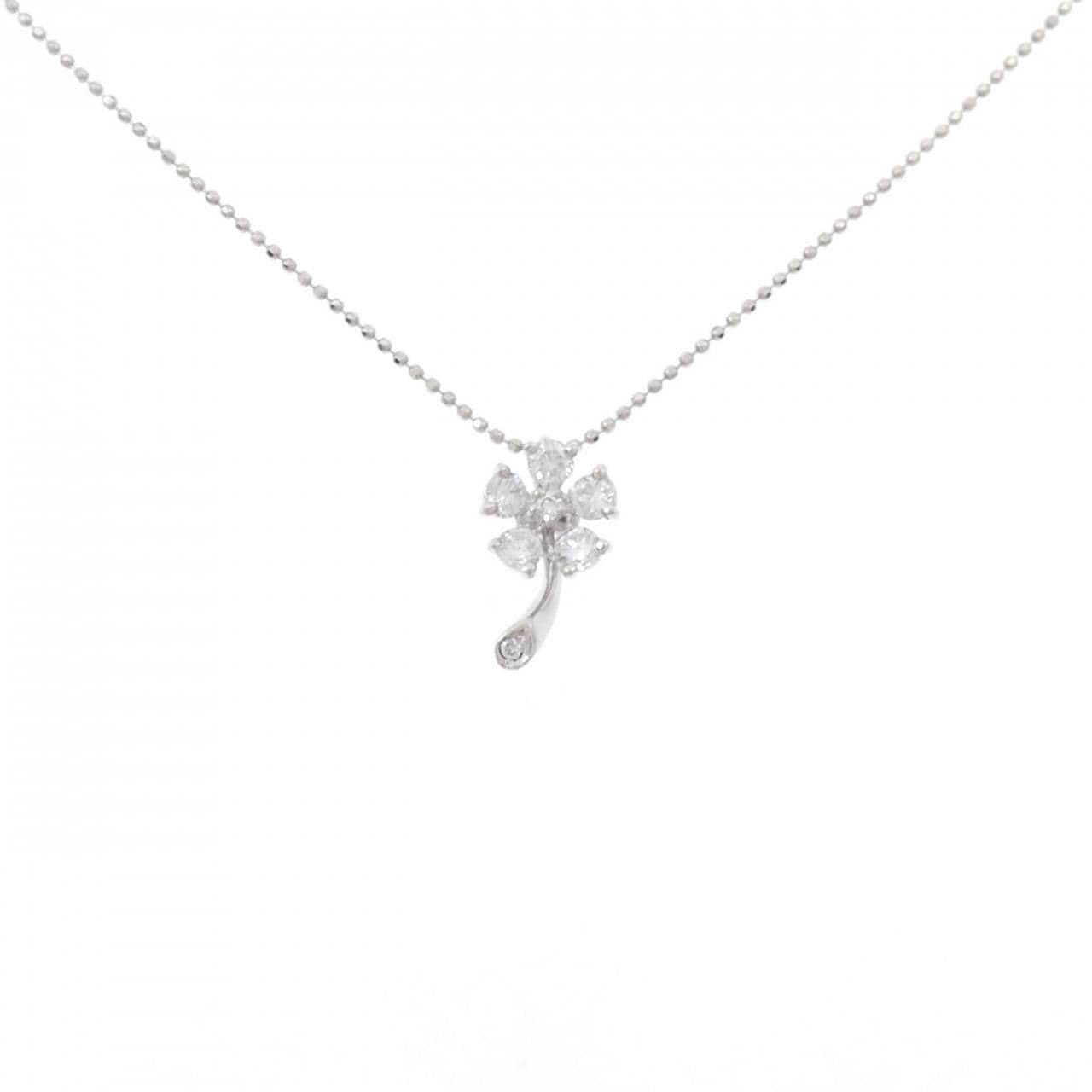 PT フラワー ダイヤモンド ネックレス 0.50CT