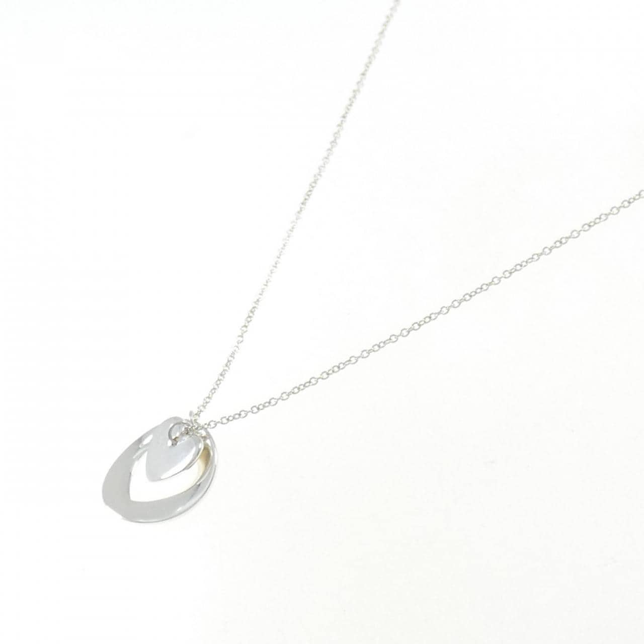 TIFFANY double stencil heart necklace