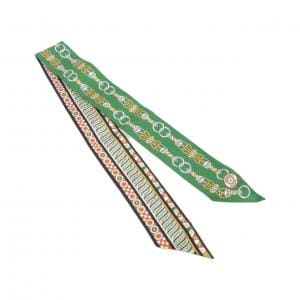 【未使用品】エルメス HARNAIS EN ROSACE ツイリー 063853S スカーフ