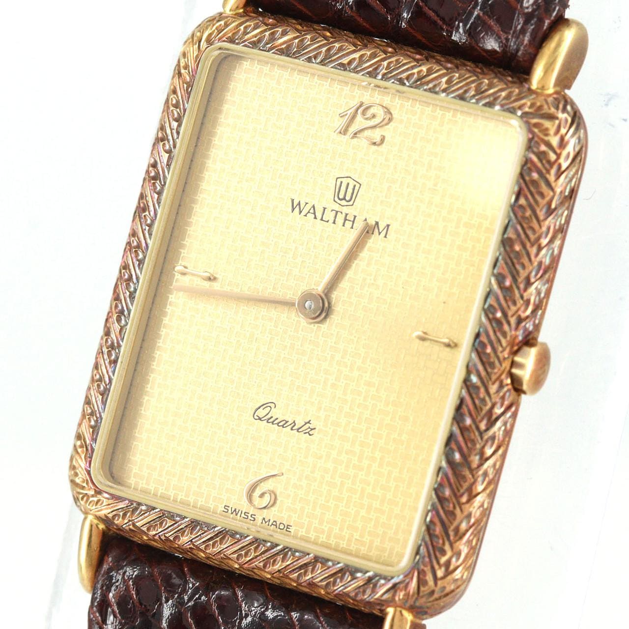 【ノーメンテナンス還元価格】ウォルサム レクタンギュラーケース YG 56010.22 YG クォーツ