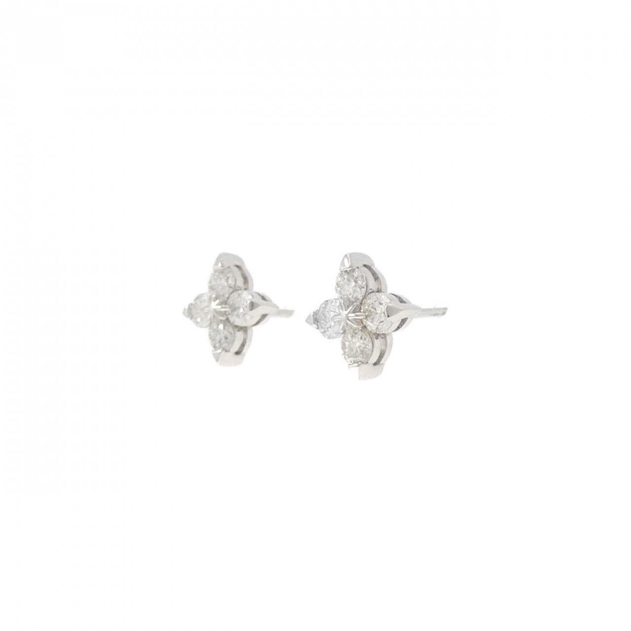 PT900 ダイヤモンド ピアス 0.50CT