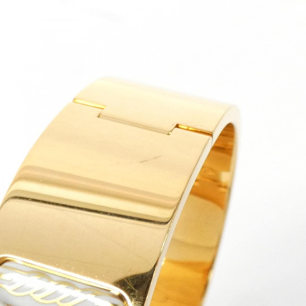 HERMES QUADRIGE AU FIL Click Crack Ash PM 302411FO Bracelet