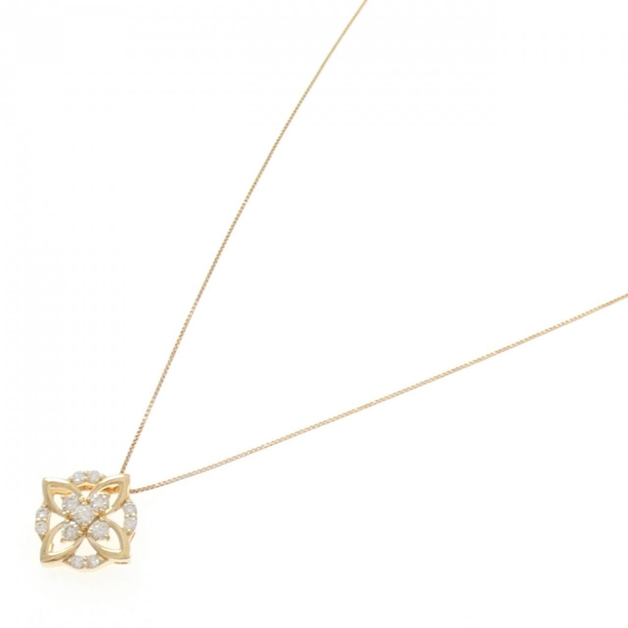 K18YG ダイヤモンド ネックレス 0.25CT