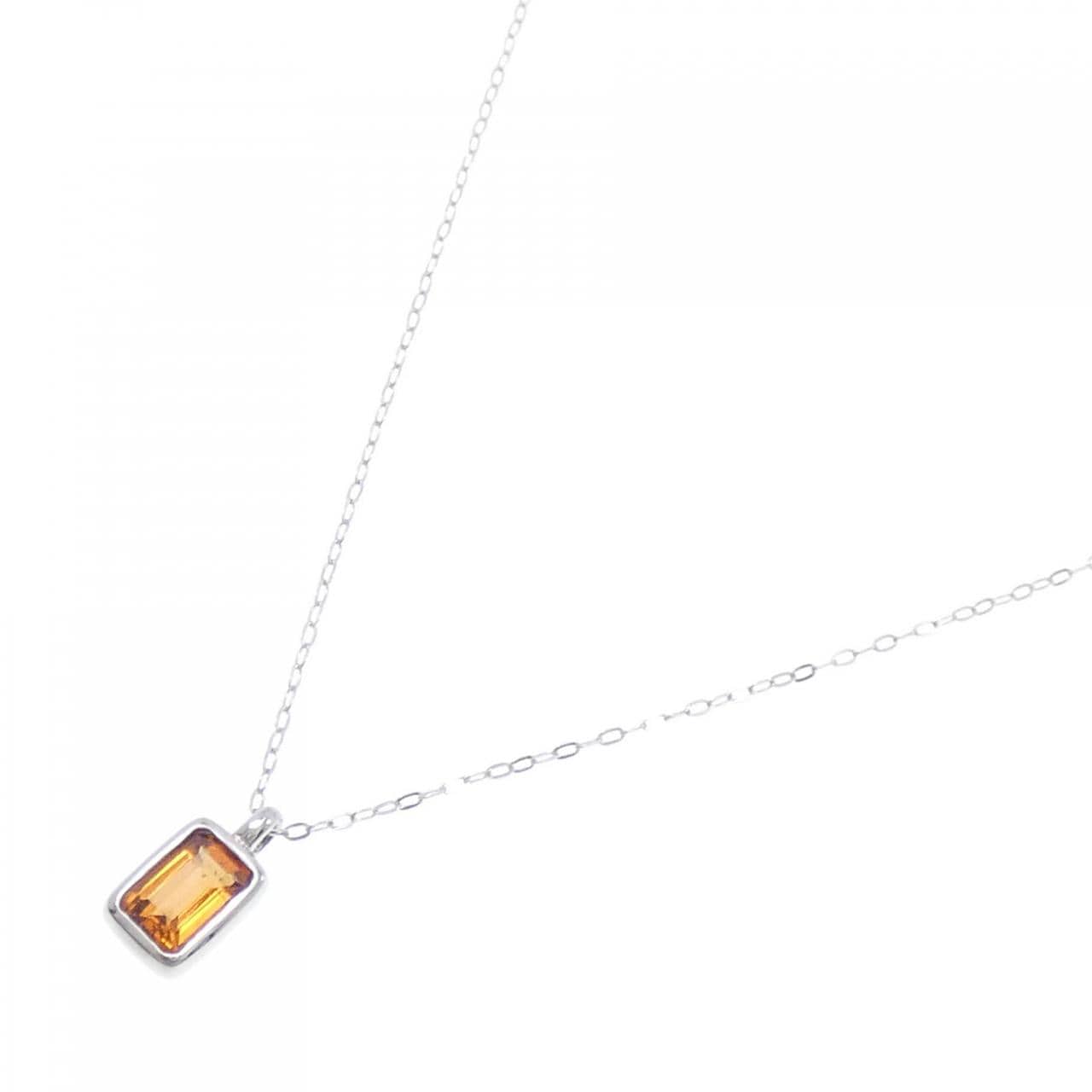[BRAND NEW] PT Garnet Necklace 0.67CT