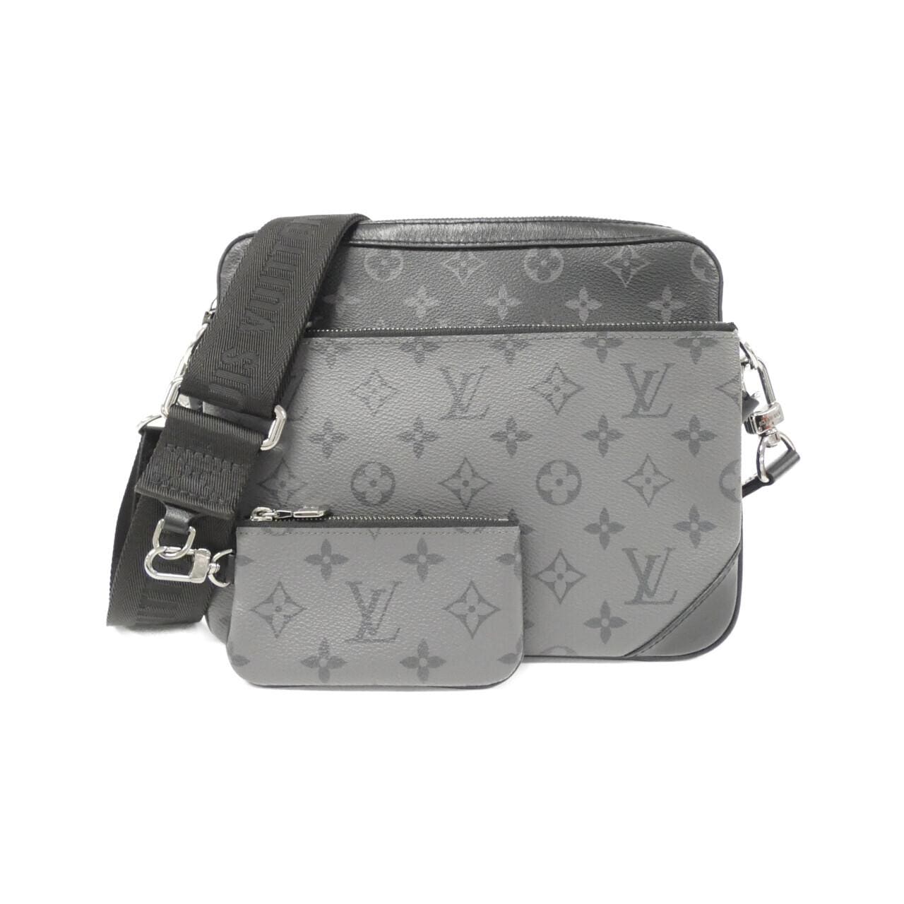 LOUIS VUITTON Monogram Eclipse Reverse Trio 邮差包 M69443 单肩包