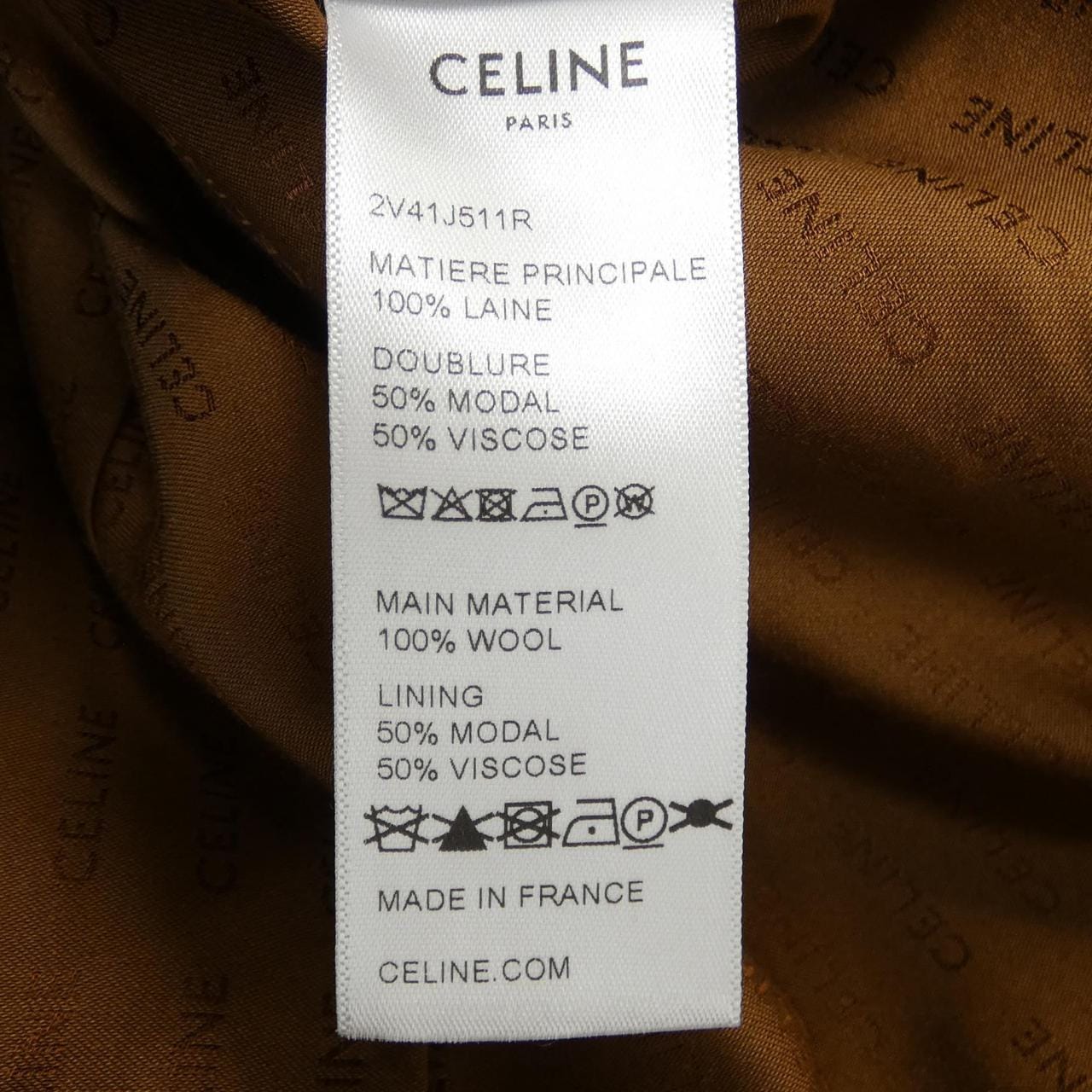 セリーヌ CELINE 2V41J511R ノーカラージャケット