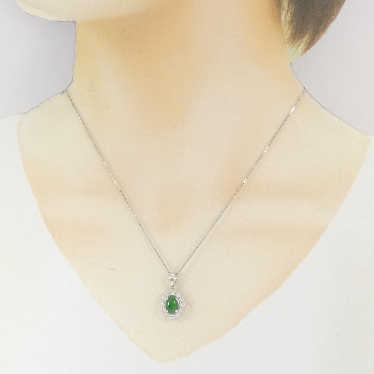 PT900/PT850 ヒスイ ネックレス 1.23CT