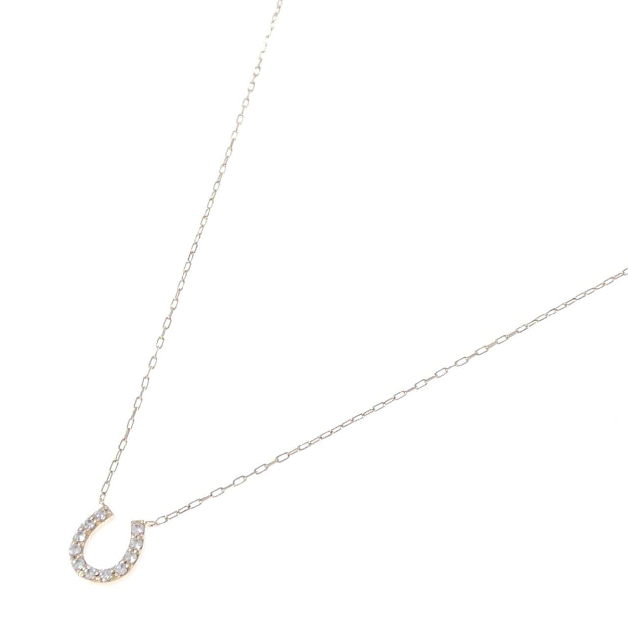 4゜C ホースシュー ダイヤモンド ネックレス
