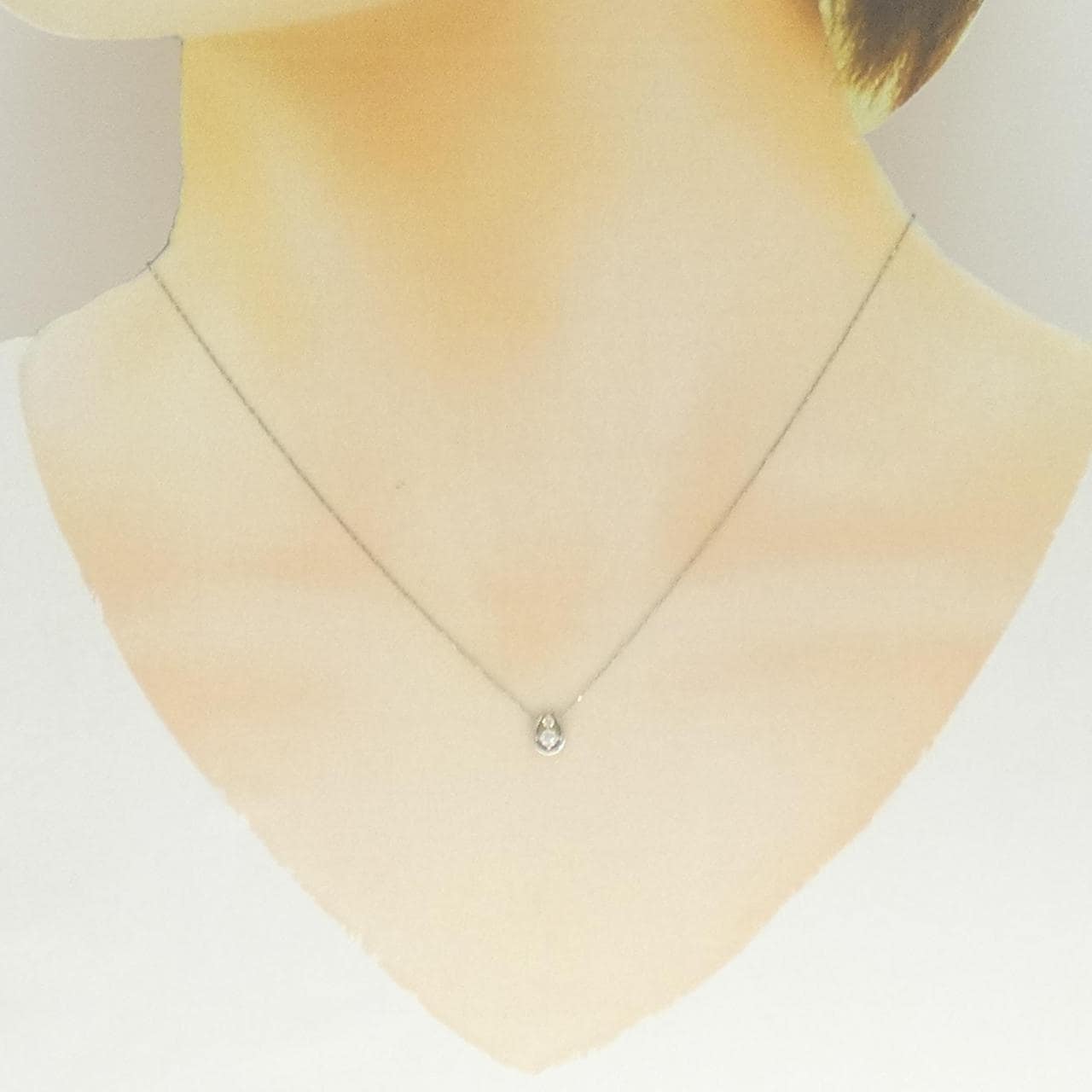 PT900/PT850 ダイヤモンド ネックレス 0.10CT