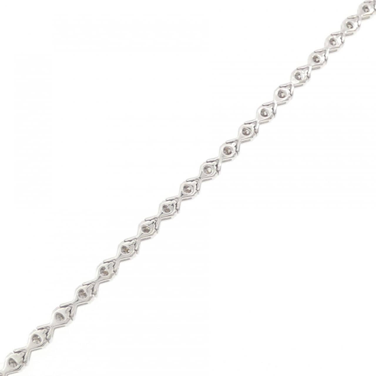 K18WG ダイヤモンド ブレスレット 0.50CT