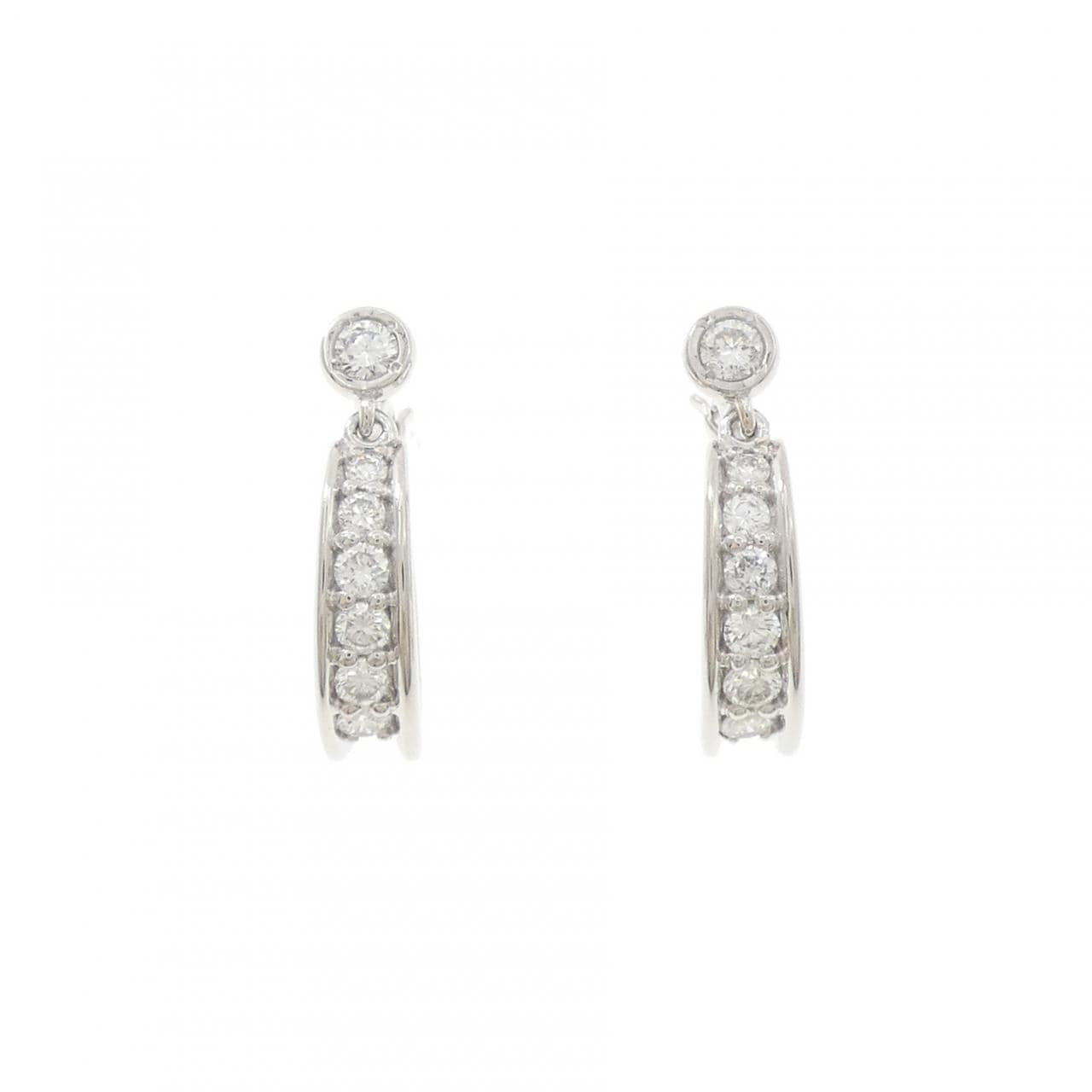 PT ダイヤモンド ピアス 0.52CT