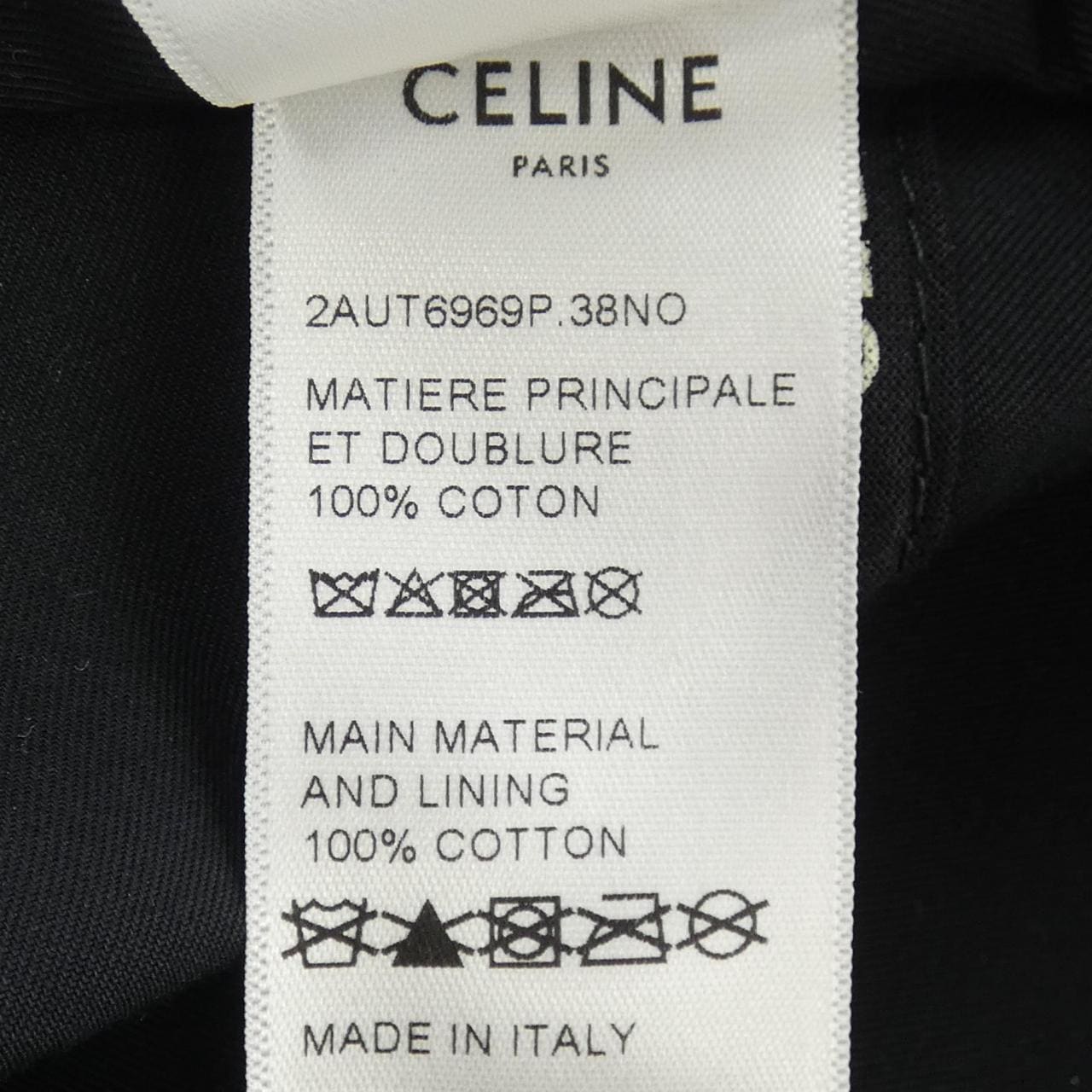 セリーヌ CELINE トリオンフベースボールキャップ 2AUT6969P キャップ