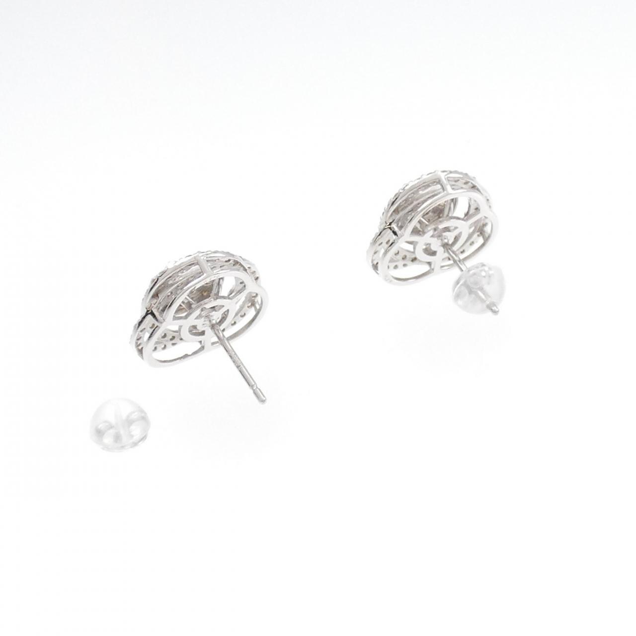 K18WG ダイヤモンド ピアス 1.40CT