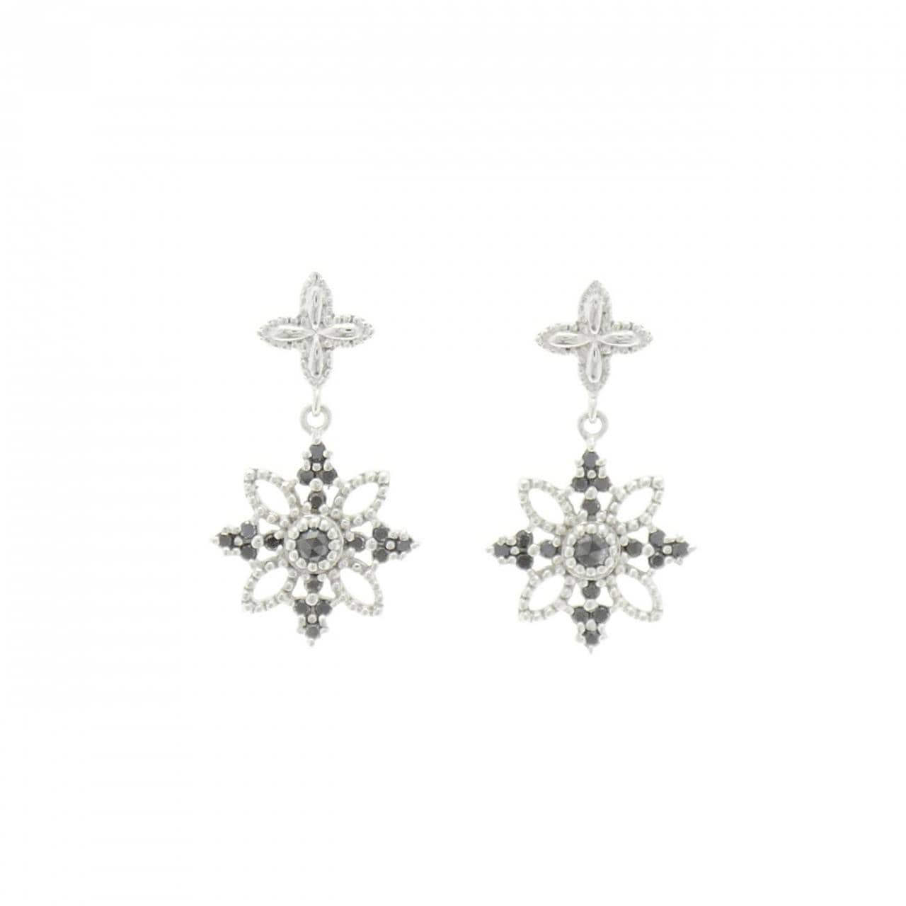 K18WG ダイヤモンド ピアス 0.24CT