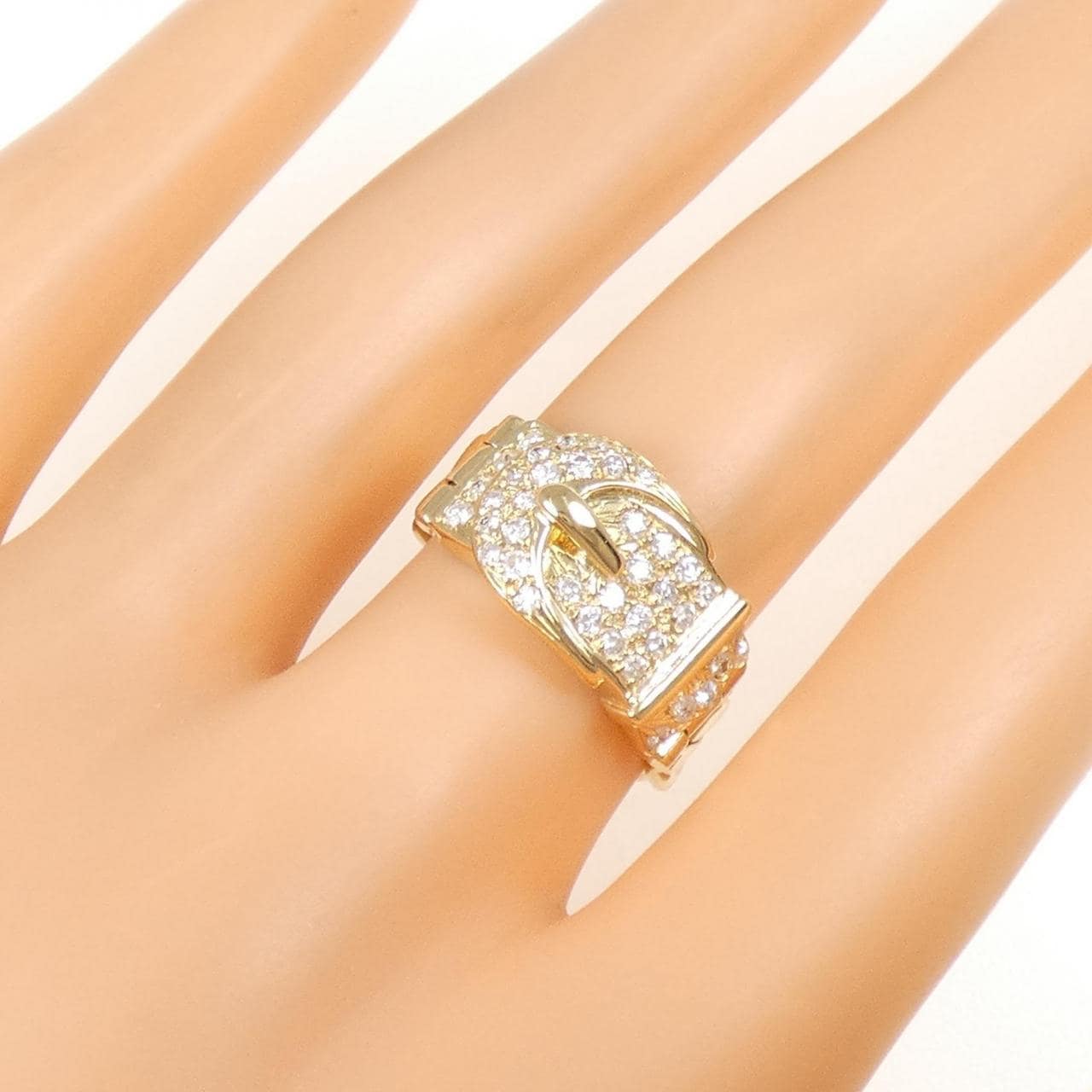 K18YG ダイヤモンド リング 0.45CT