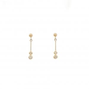 K18YG ダイヤモンド ピアス 0.06CT