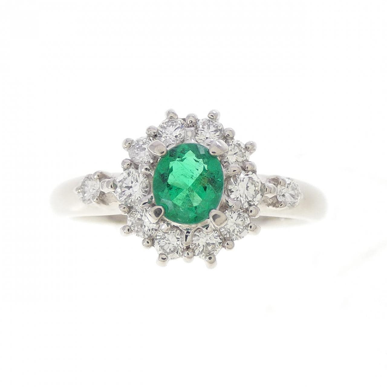 PT900 エメラルド リング 0.24CT