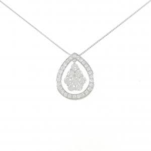 K18WG ダイヤモンド ネックレス 2.00CT