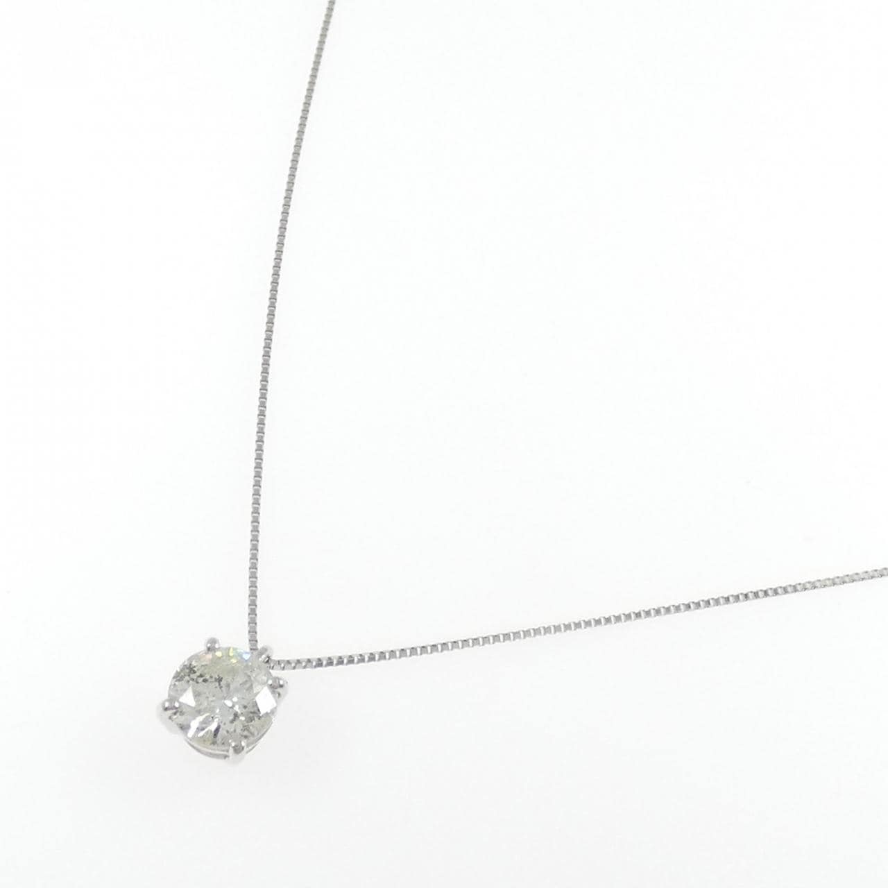 PT900/PT850 ソリティア ダイヤモンド ネックレス 1.49CT
