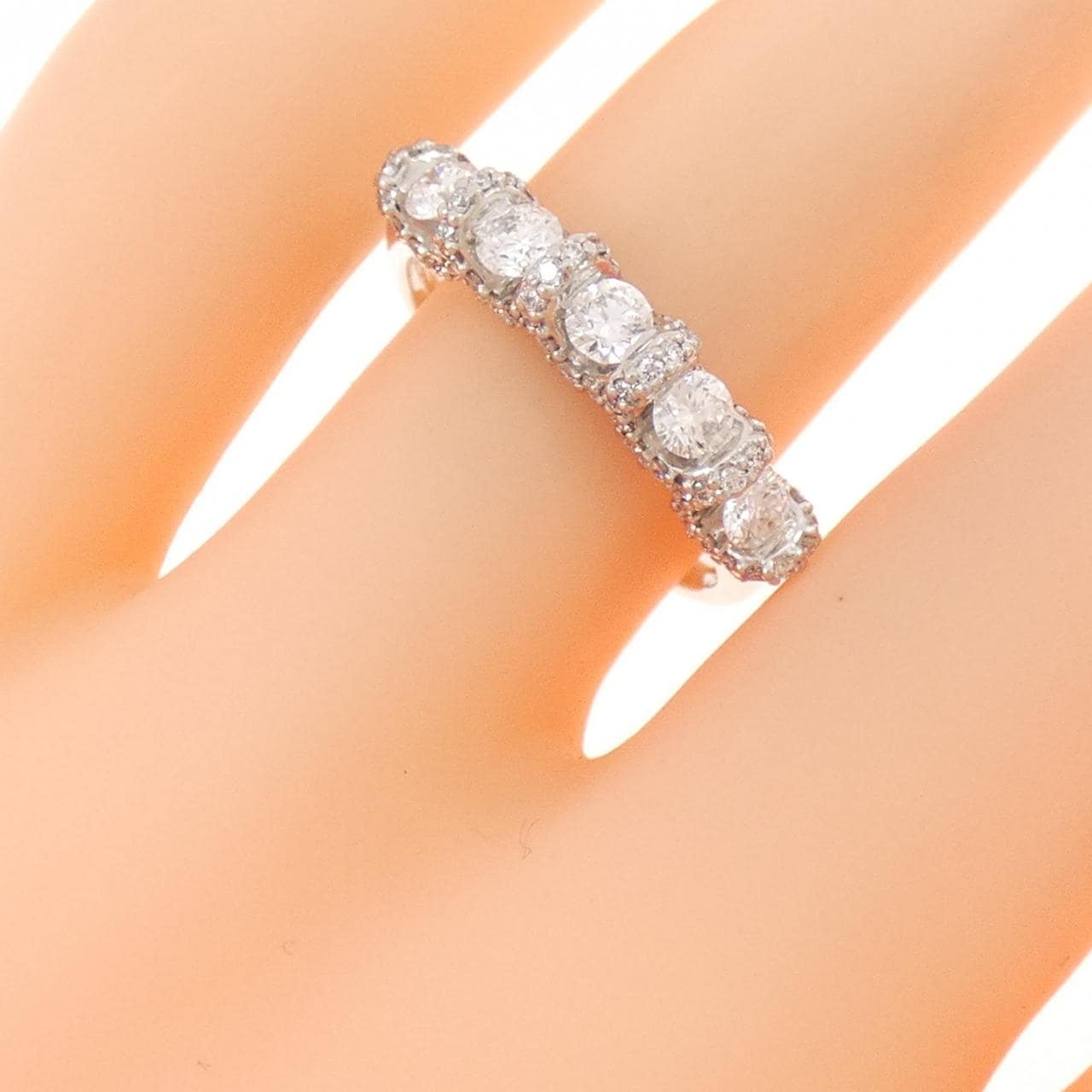 PT950 ダイヤモンド リング 0.70CT