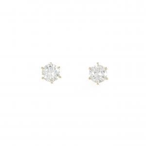 【リメイク】K18YG/ST ダイヤモンド ピアス 0.242CT 0.248CT E-F VVS2-VS1 VG-GOOD