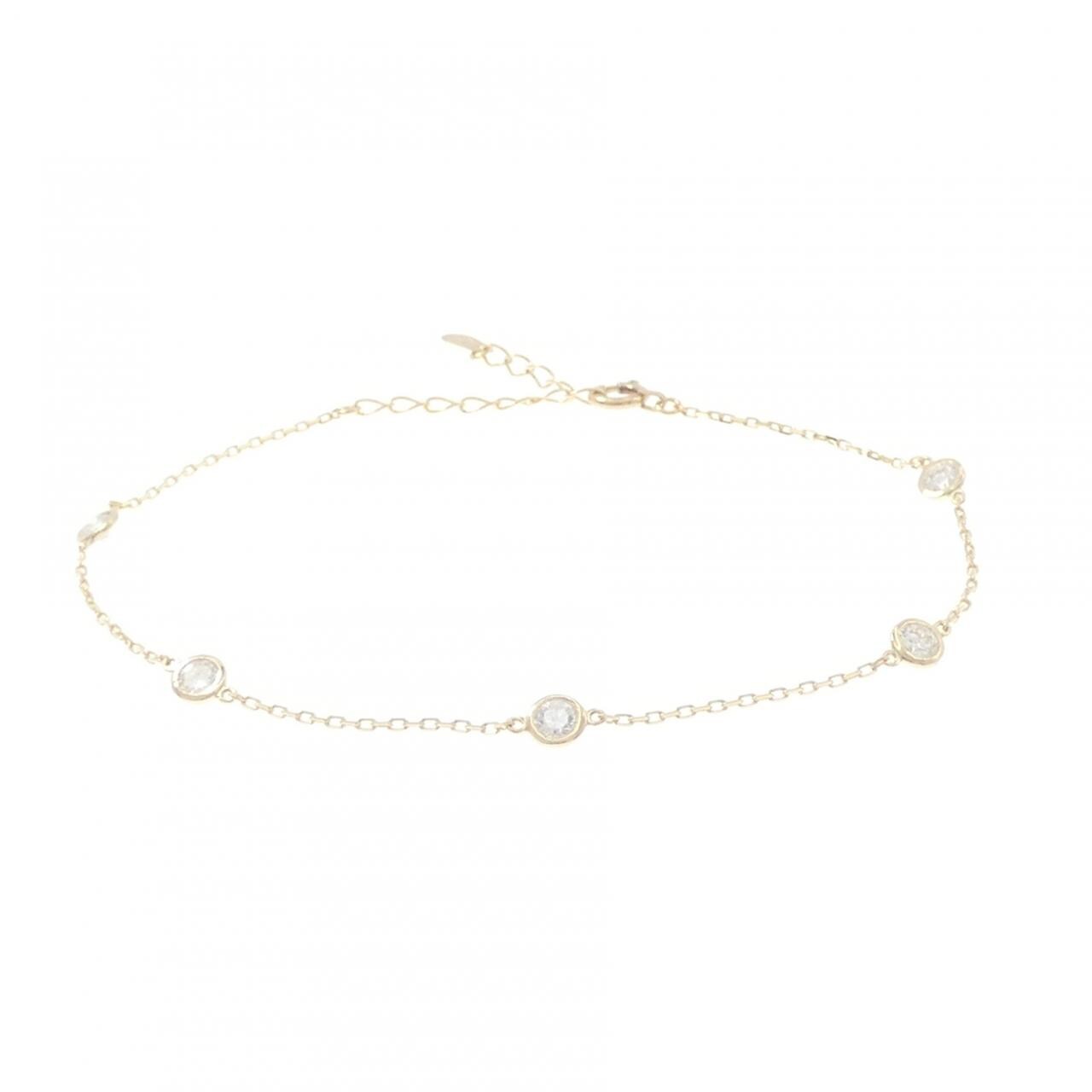【リメイク】K10YG ダイヤモンド ブレスレット 0.45CT