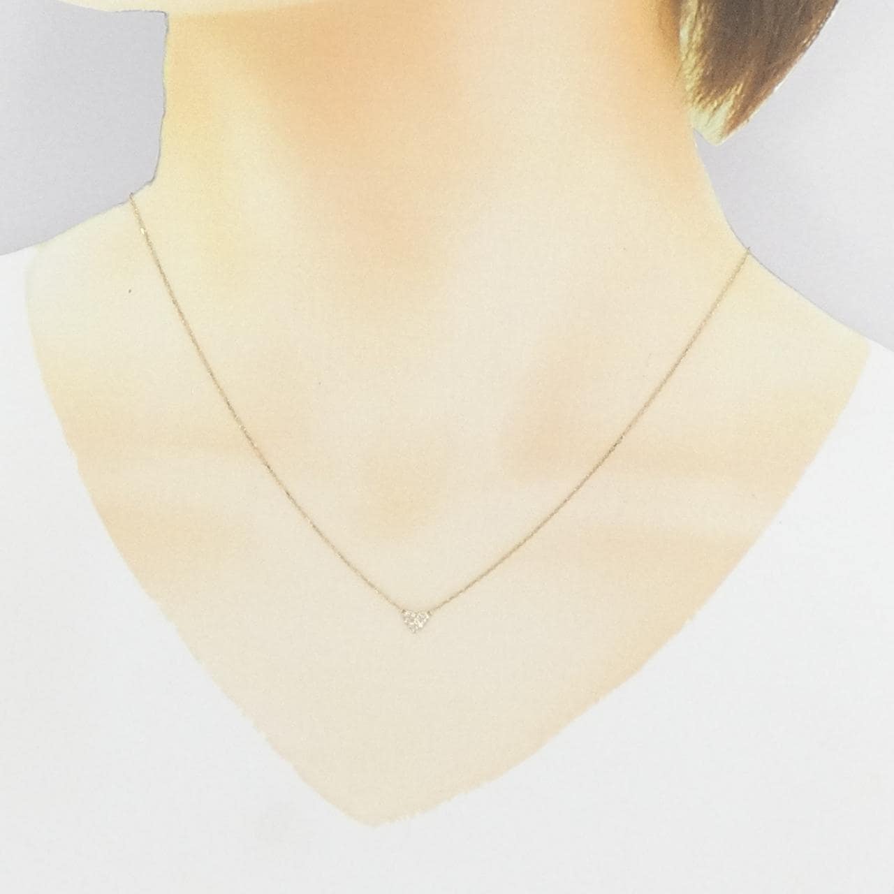 コメ兵|アーカー ハートパヴェ ネックレス 0.05CT|AHKAH コメ兵|アーカー ハートパヴェ ネックレス 0.05CT|AHKAH