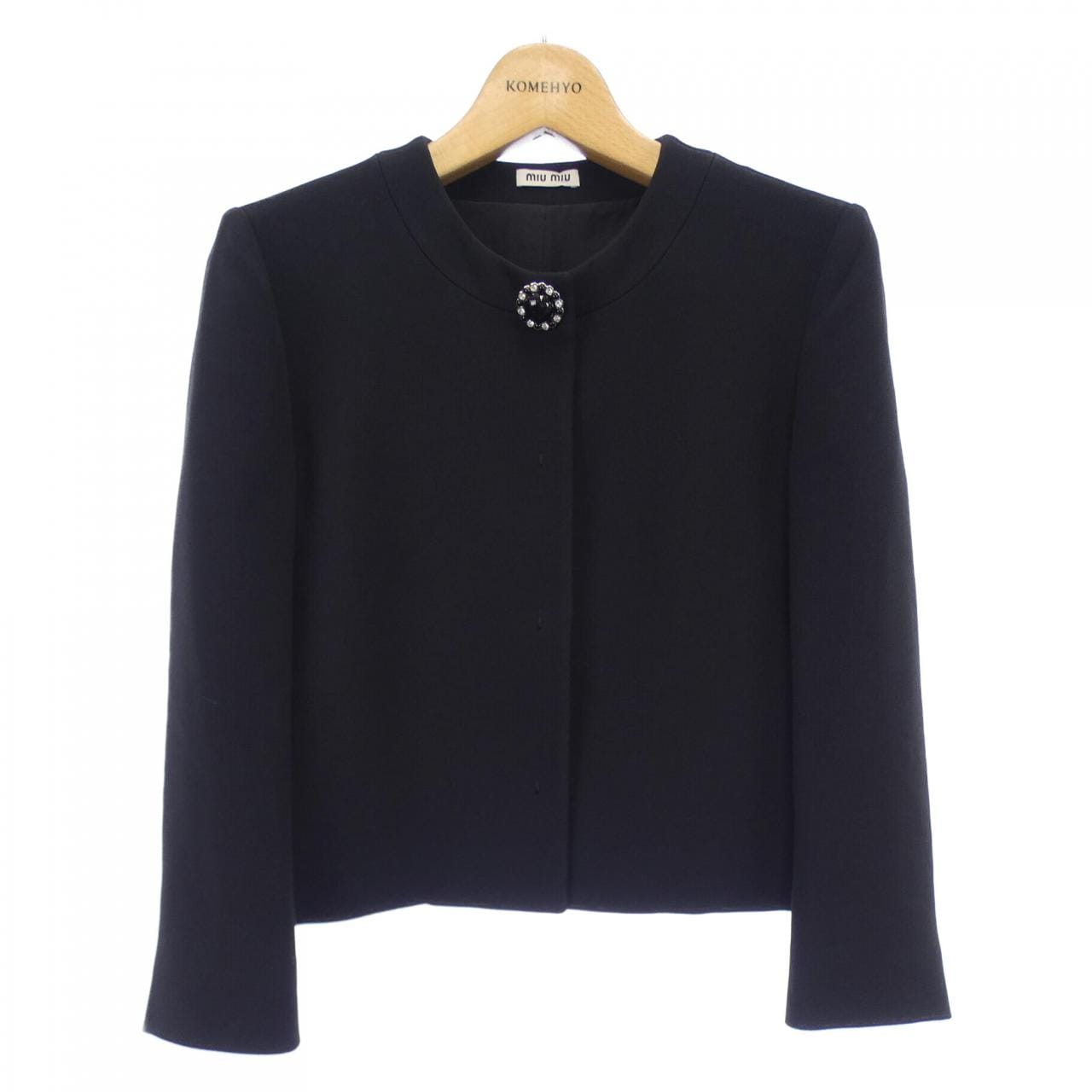 MIU MIU Miu collarless jacket