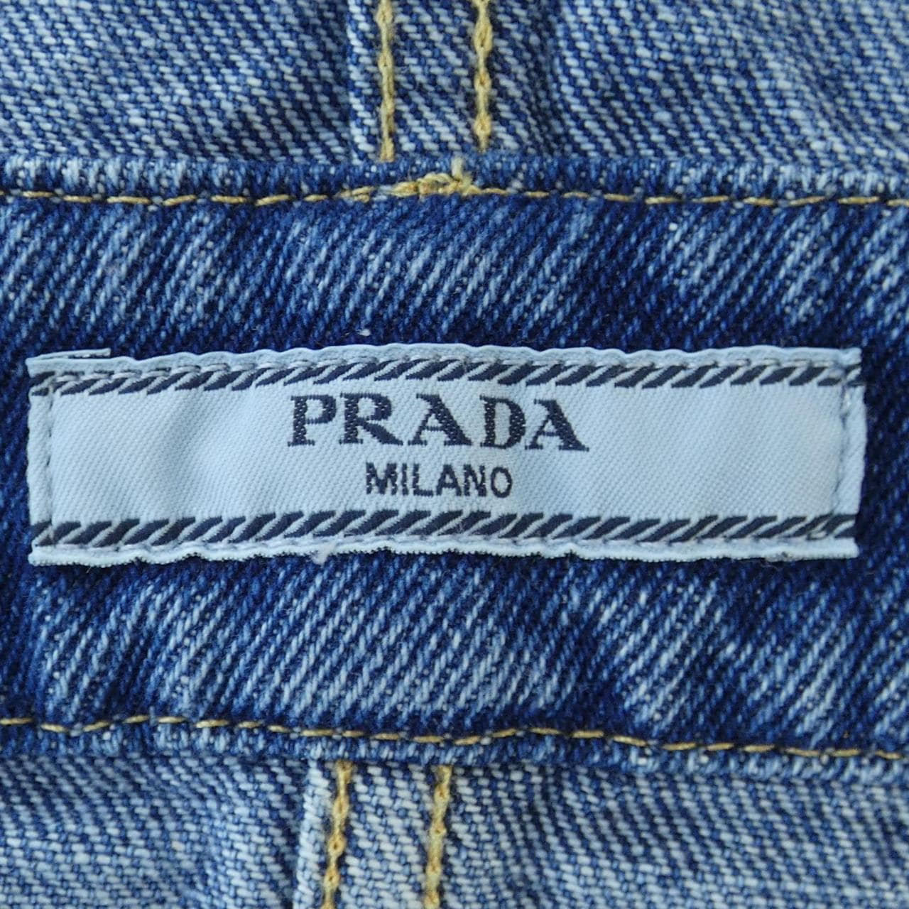 プラダ PRADA デニム ビブ オーバーオール ミニドレス GFA132 S231 16PK ワンピース
