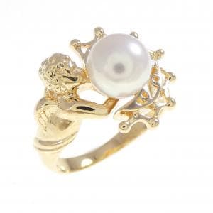 K18YG アコヤパール リング 7.2mm