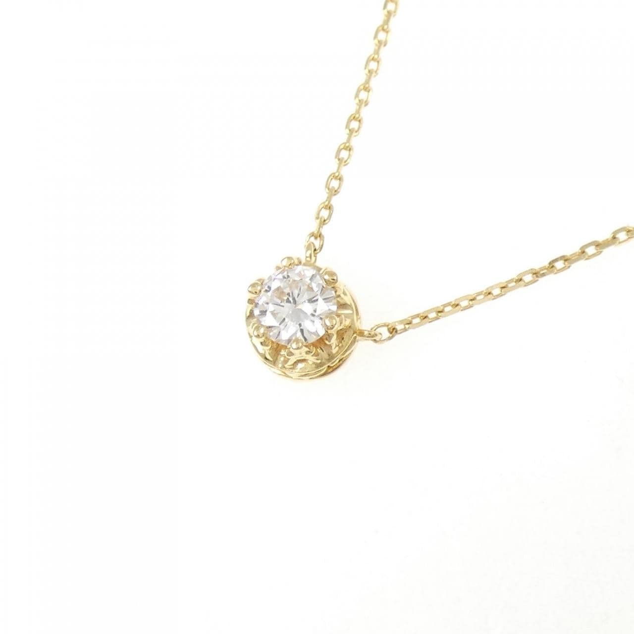 K18YG ダイヤモンド ネックレス 0.20CT