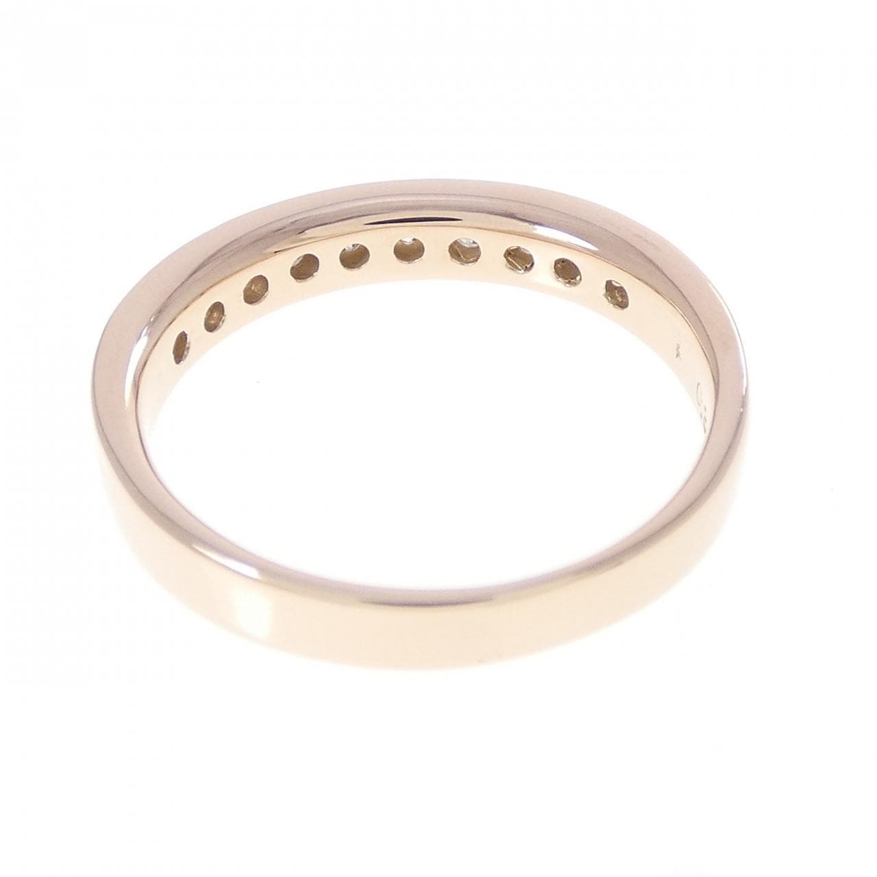 K18PG ハーフエタニティ ダイヤモンド リング 0.33CT