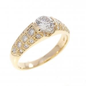 K18YG ダイヤモンド リング 0.423CT
