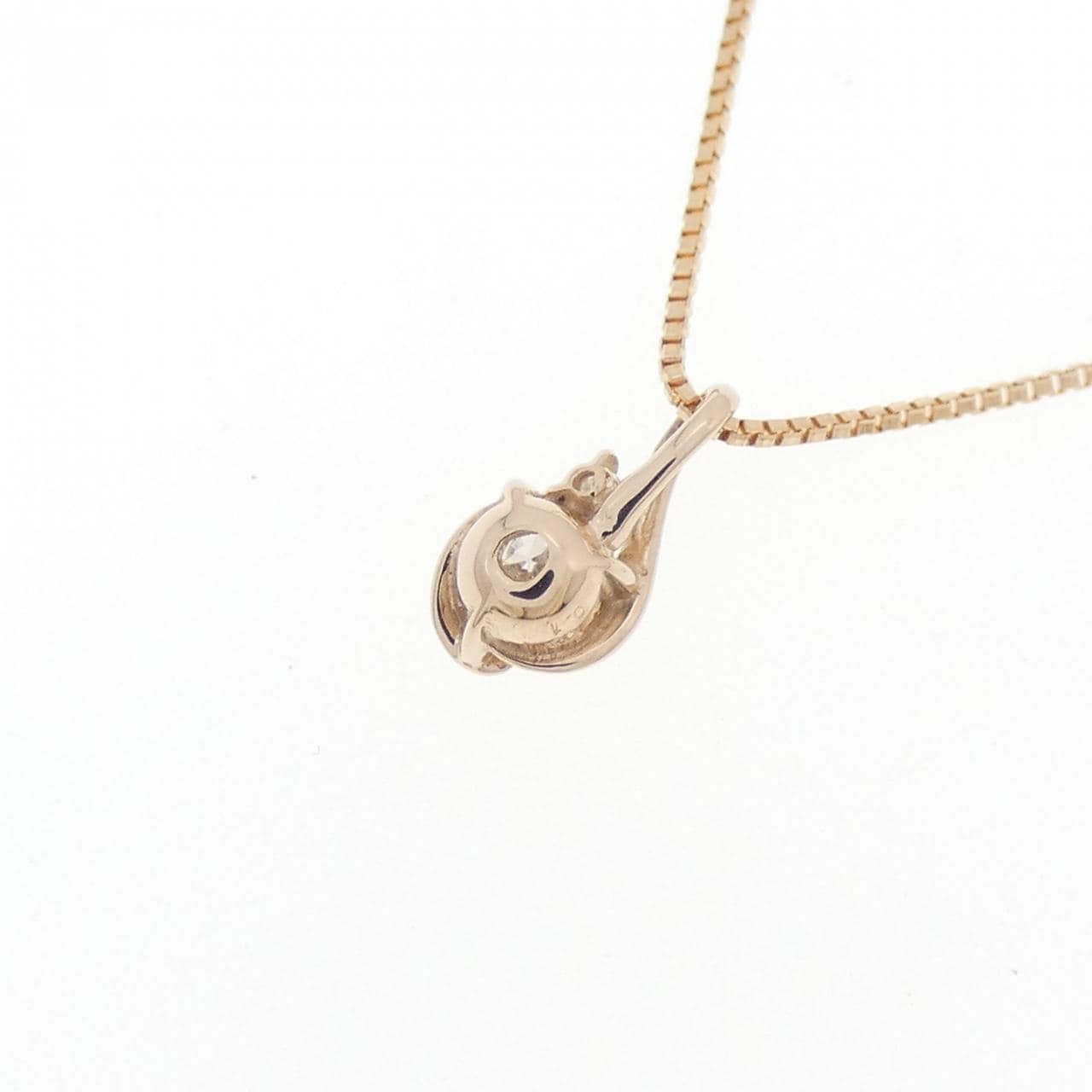 K18PG ダイヤモンド ネックレス 0.1CT